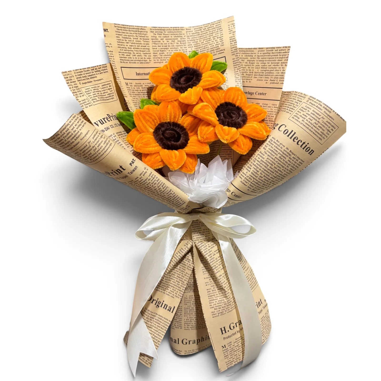It features 3pcs sunflowers.